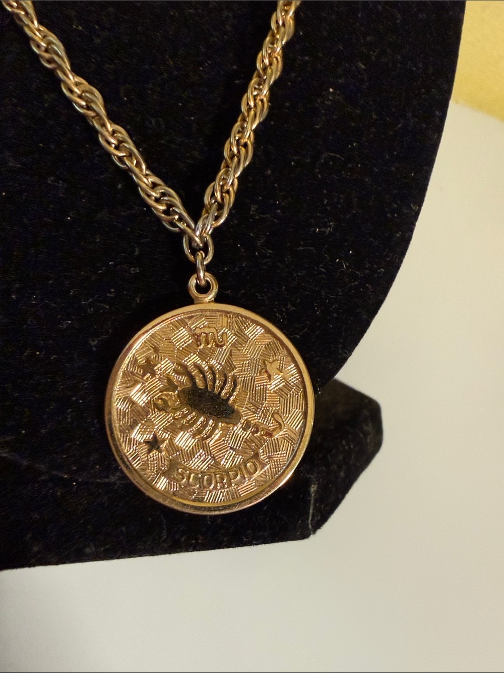 Sarah Coventry Scorpio Pendant Necklace